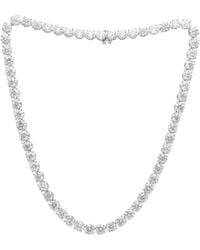 Diana M. Jewels - Diana M. 14K 50.00 Ct. Tw. Lab-Grown Diamond Tennis Necklace - Lyst