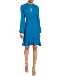 Santorelli - Silk A-Line Dress - Lyst