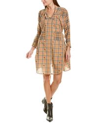 Burberry Vintage Check Dress - Natural