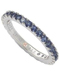 Suzy Levian - Silver Cz Stackable Ring - Lyst