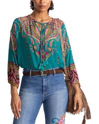 Johnny Was - Margot Silk Blouse - Lyst