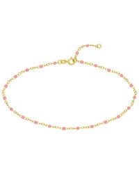 HAWLEY ST - 14K Enamel Anklet - Lyst