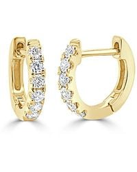 Sabrina Designs - 14k 0.18 Ct. Tw. Diamond Huggie Earrings - Lyst