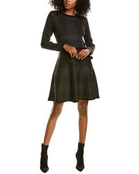 Max Studio A-line Sweaterdress - Black