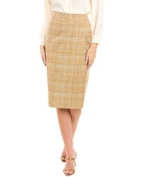 Tory Burch - Linen & Silk-blend Skirt - Lyst