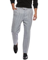Brunello Cucinelli - Linen, Wool, & Silk-Blend Trouser - Lyst