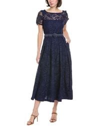 Kay Unger - Haisley Lace Midi Dress - Lyst