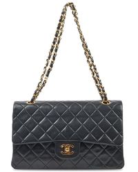 Chanel - Quilted Leather Classic Small Double Flap Bag (Authentic Pre- Owned) - Lyst