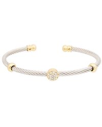 Juvell - 18K Plated Cz Cuff - Lyst