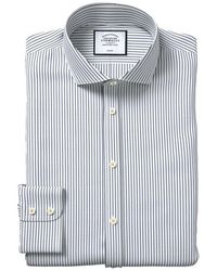 Charles Tyrwhitt - Non-Iron Dobby Stripe Cutaway Slim Fit Shirt - Lyst