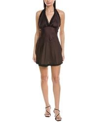 WeWoreWhat - Halter Lace Mini Dress - Lyst