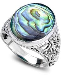 Samuel B. - Silver Abalone Filigree Ring - Lyst