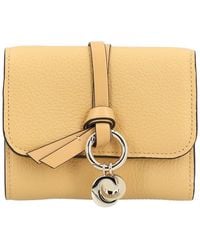 Chloé - Leather Tri-Fold Wallet Alphabet Never Carried (Authentic Pre-Loved) - Lyst