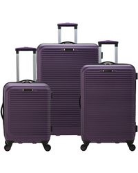 Elite Luggage Sunshine 3pc Hardside Spinner Luggage Set - Purple