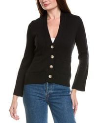 Hannah Rose - Cinched Waist Button Cashmere-Blend Cardigan - Lyst