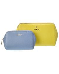 Furla - Camelia Leather Cosmetic Case Set Of 2 - Lyst