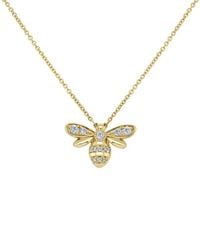 Sabrina Designs - 14k 0.36 Ct. Tw. Diamond Bumble Bee Pendant Necklace - Lyst