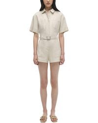 Jonathan Simkhai - Aspen Linen-Blend Romper - Lyst