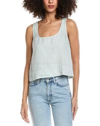 Bella Dahl - Scoop Neck Linen Tank - Lyst
