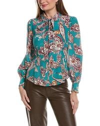 tyler boe - Vivian Silk Blouse - Lyst