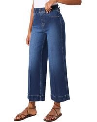 Spanx - Spanx Pull-On Crop Wide Jean - Lyst