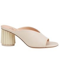 Agl Attilio Giusti Leombruni - Dorica Mule Leather Slides - Lyst