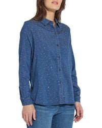 Lyssé - Cataleya Crystal St Chambray Shirt Curvy - Lyst