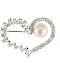 Splendid - Silver 8.5-9mm Freshwater Pearl Brooch - Lyst