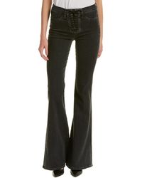 Hudson Jeans Bullocks Disarm High-rise Flare Leg - Black