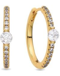 Eye Candy LA - Cz Hoop Earring - Lyst