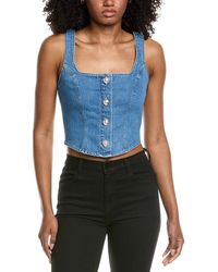 L'Agence - Saga Button Front Tank - Lyst
