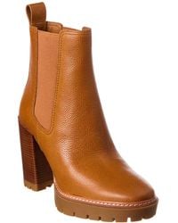 Tory Burch - Carson Lug Leather Bootie - Lyst