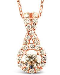 Le Vian - Le Vian 14k Strawberry Gold 0.73 Ct. Tw. Diamond Pendant Necklace - Lyst