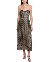 Maison Tara - Circle Lace Midi Dress - Lyst