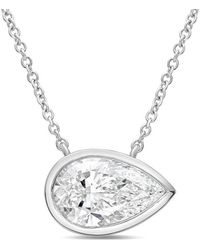 Diana M. Jewels - Diana M. 14K 12.00 Ct. Tw. Lab-Grown Diamond Pendant Necklace - Lyst