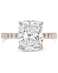 Diana M. Jewels - Diana M. 18K Rose 11.00 Ct. Tw. Lab-Grown Diamond Ring - Lyst