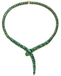Rachel Glauber - 14k Plated Cz Animal Necklace - Lyst