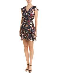 Parker Sloane Silk-blend A-line Dress - Black