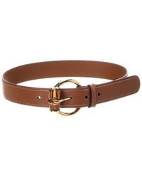 Gucci - Bamboo Leather Belt - Lyst