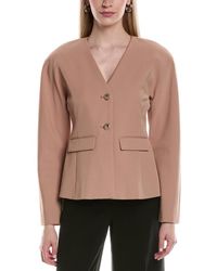 Kenneth Cole - Rounded Shoulder Jacket - Lyst