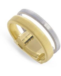 Marco Bicego Masai 18k Two-tone 0.13 Ct. Tw. Diamond Stackable Ring - Metallic