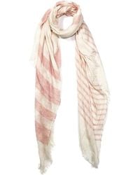 Blue Pacific - Turkish Multi Stripe Linen-Blend Scarf - Lyst