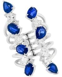 Diana M. Jewels - Fine Jewelry 18k 1.68 Ct. Tw. Diamond Half-set Ring - Lyst