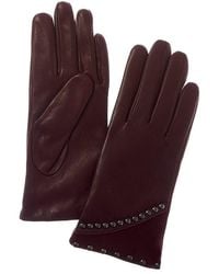 Sofiacashmere - Sofiacashmere Classic Cashmere-Lined Nappa Leather Gloves - Lyst