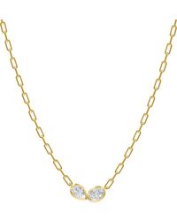 Lab Grown Diamonds - 18K Over 1.50 Ct. Tw. Lab-Grown Diamond Necklace - Lyst