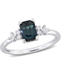 Rina Limor - 14k 1.37 Ct. Tw. Diamond & Blue Spinel Ring - Lyst