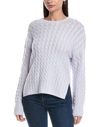 Theory - Karina Cable Wool & Cashmere-Blend Sweater - Lyst