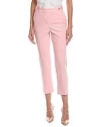 Laundry by Shelli Segal - Tab Detail Straight Leg Pant - Lyst