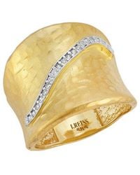 Reiss - 14K 0.14 Ct. Tw. Diamond Cuff Ring - Lyst