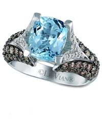 Le Vian - 14k 3.54 Ct. Tw. Diamond & Aquamarine Ring - Lyst